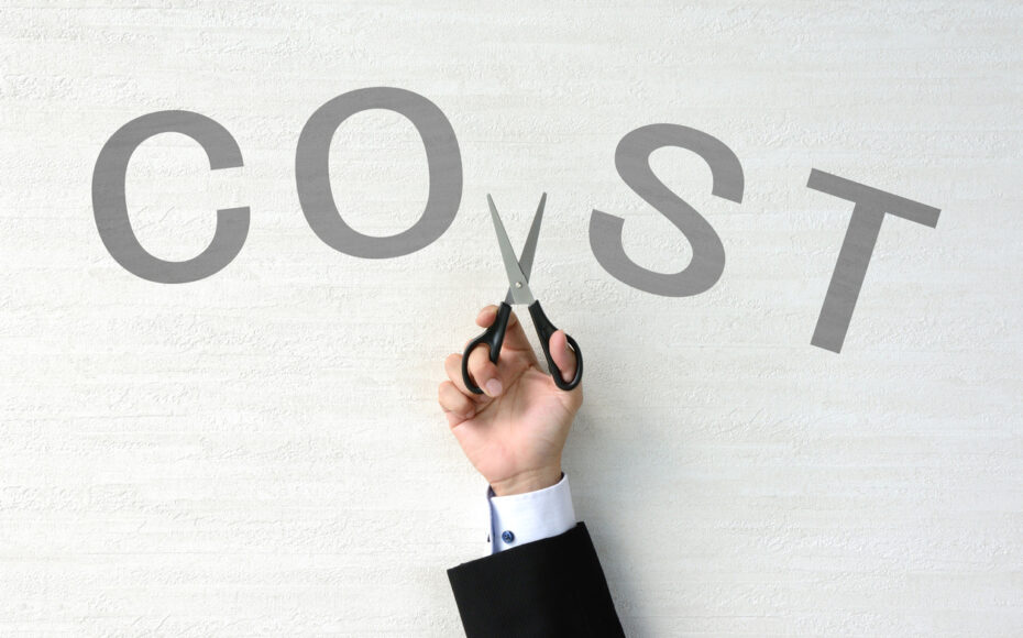 Cost cutting concept