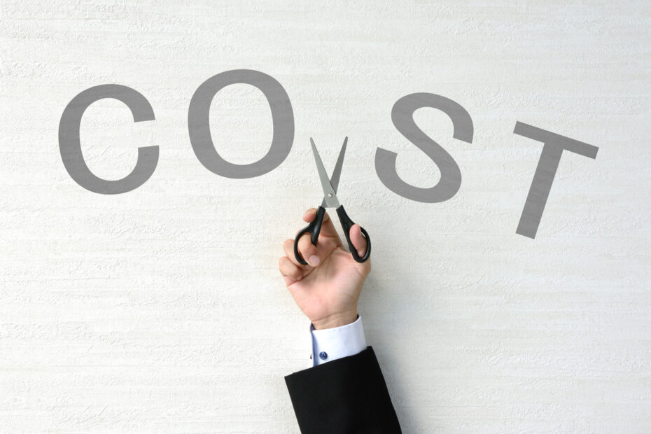 Cost cutting concept