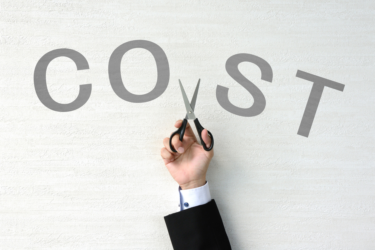 Cost cutting concept