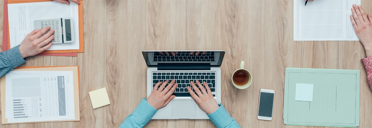 HR employees working at a desk